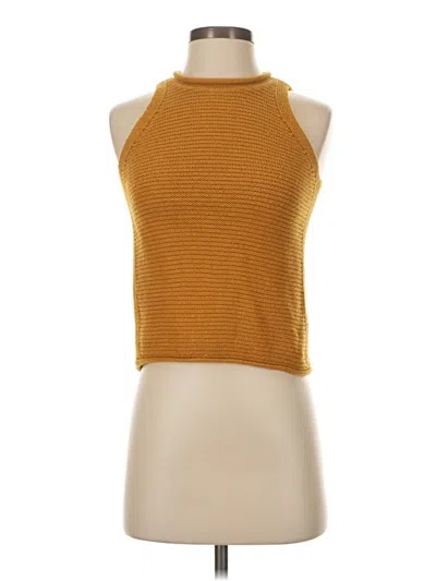 Pre-owned Madewell Sweater Vest In Gold