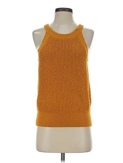 Pre-owned Madewell Sweater Vest In Gold