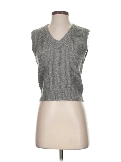 Pre-owned Madewell Sweater Vest In Gray
