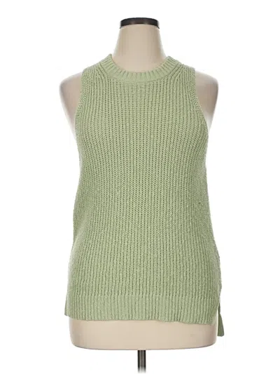 Pre-owned Madewell Sweater Vest In Green