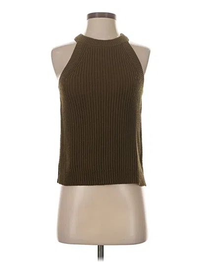Pre-owned Madewell Sweater Vest In Green