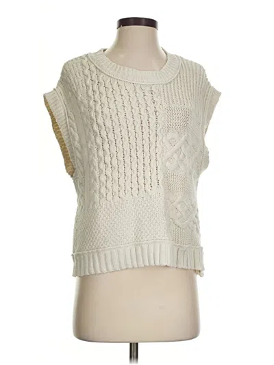 Pre-owned Madewell Sweater Vest In Ivory