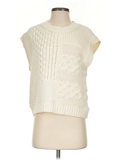 Pre-owned Madewell Sweater Vest In Ivory