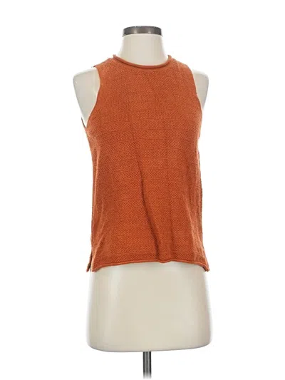 Pre-owned Madewell Sweater Vest In Orange