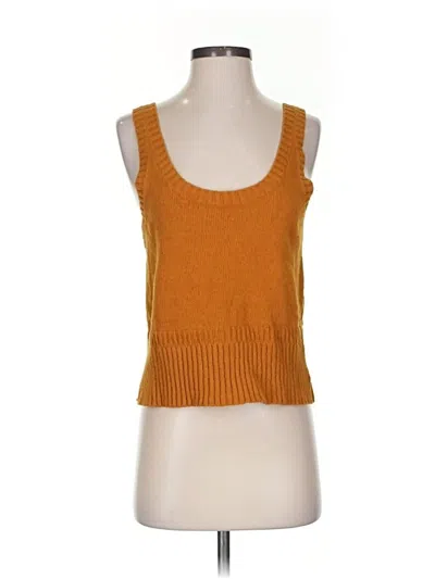 Pre-owned Madewell Sweater Vest In Orange