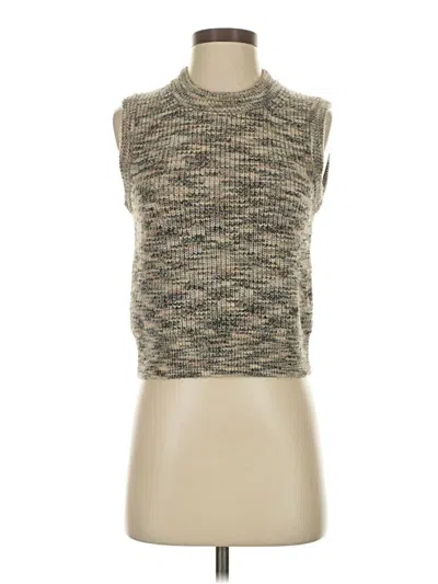Pre-owned Madewell Sweater Vest In Tan