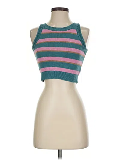 Pre-owned Madewell Sweater Vest In Teal