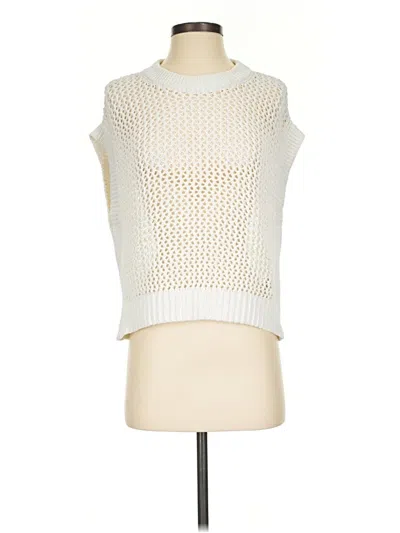 Pre-owned Madewell Sweater Vest In White