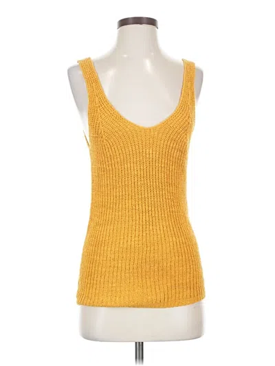 Pre-owned Madewell Sweater Vest In Yellow