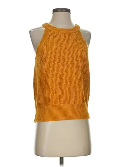Pre-owned Madewell Sweater Vest In Yellow