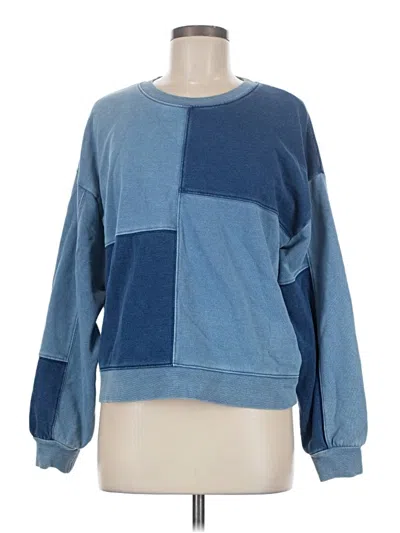 Pre-owned Madewell Sweatshirt In Blue