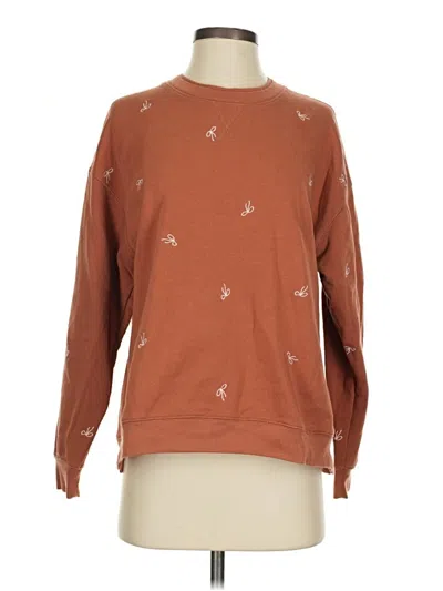 Pre-owned Madewell Sweatshirt In Brown