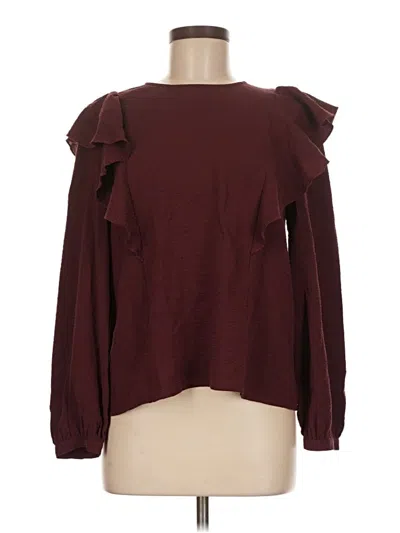 Pre-owned Madewell Sweatshirt In Burgundy