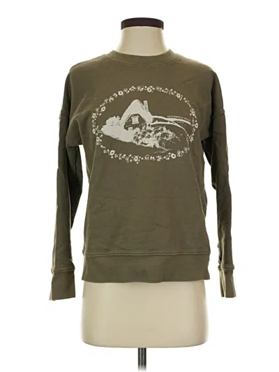 Pre-owned Madewell Sweatshirt In Green