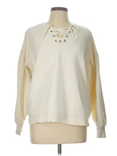 Pre-owned Madewell Sweatshirt In White