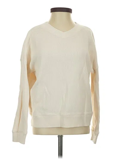 Pre-owned Madewell Sweatshirt In White