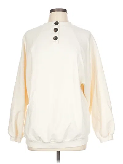 Pre-owned Madewell Sweatshirt In White