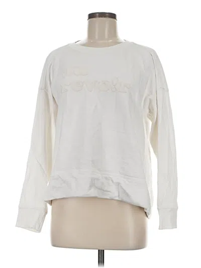 Pre-owned Madewell Sweatshirt In White
