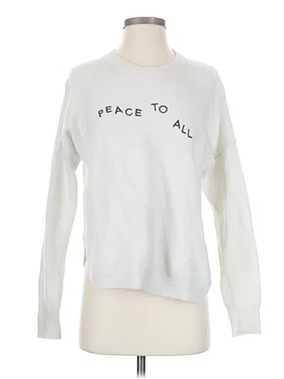 Pre-owned Madewell Sweatshirt In White