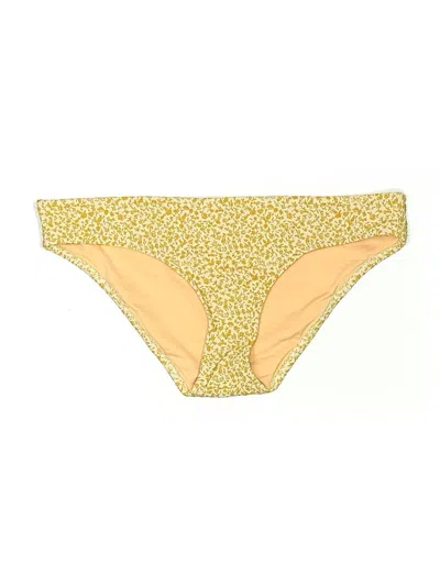 Pre-owned Madewell Swimsuit Bottoms In Yellow