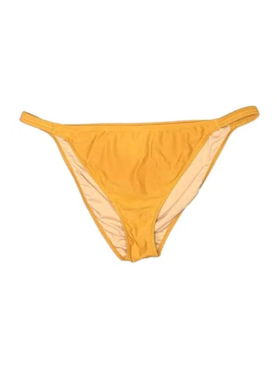 Pre-owned Madewell Swimsuit Bottoms In Yellow