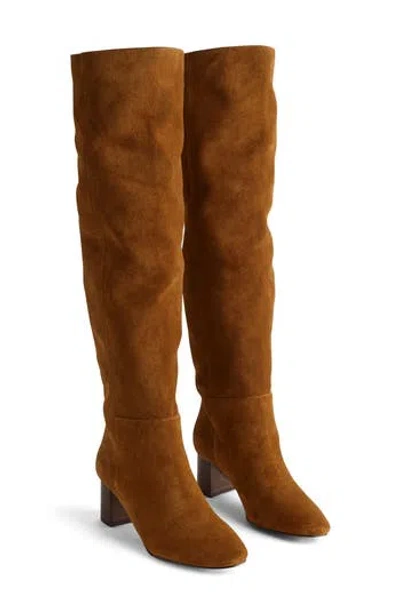 Madewell Sylvia Slouch Tall Boot In Dried Acorn