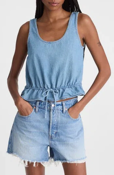Madewell Sylvie Denim Tank In Lido Wash