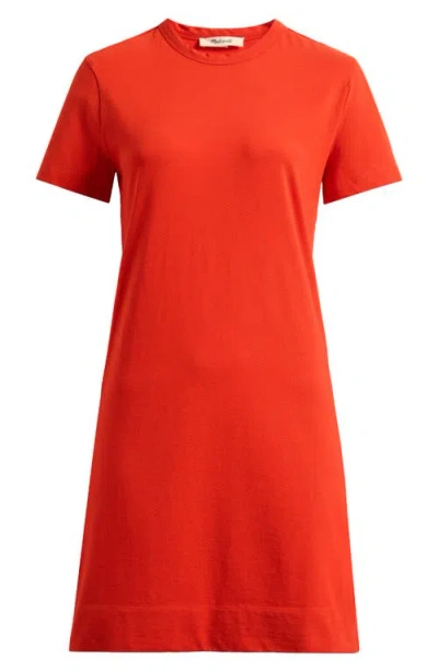 Madewell T-shirt Minidress In Red