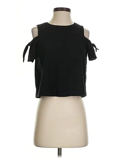 Pre-owned Madewell Tank Top Black Cold Shoulder Neckline Tops