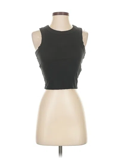 Pre-owned Madewell Tank Top Black Halter Neckline Tops