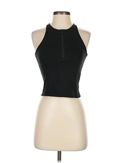 Pre-owned Madewell Tank Top Black Halter Neckline Tops