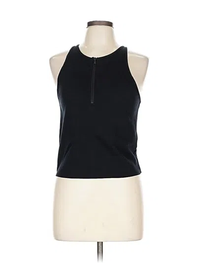 Pre-owned Madewell Tank Top Black Halter Neckline Tops
