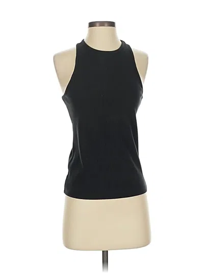Pre-owned Madewell Tank Top Black Halter Neckline Tops