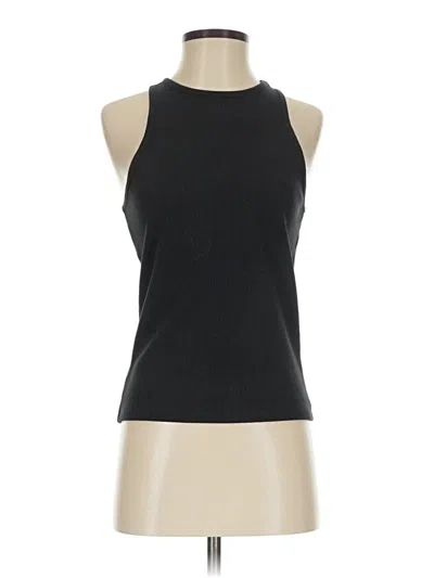 Pre-owned Madewell Tank Top Black Halter Neckline Tops
