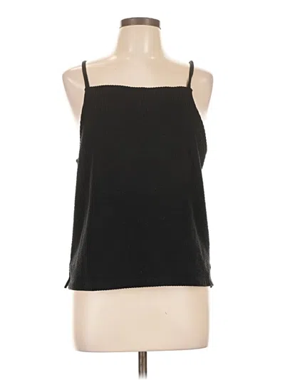 Pre-owned Madewell Tank Top Black Halter Neckline Tops