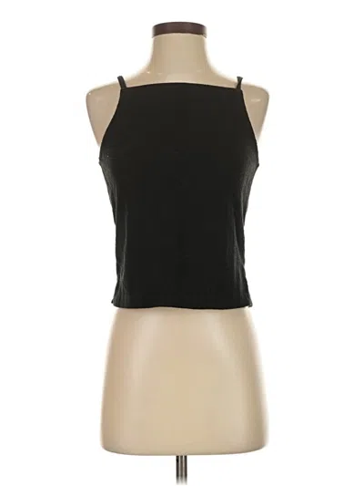 Pre-owned Madewell Tank Top Black Halter Neckline Tops