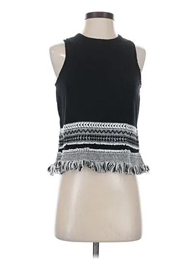 Pre-owned Madewell Tank Top Black Halter Neckline Tops