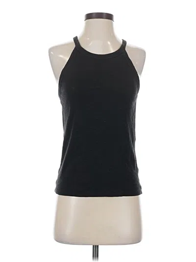 Pre-owned Madewell Tank Top Black Halter Neckline Tops