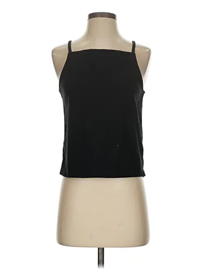 Pre-owned Madewell Tank Top Black Halter Neckline Tops