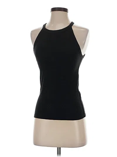 Pre-owned Madewell Tank Top Black Halter Neckline Tops