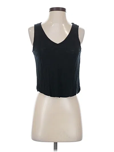 Pre-owned Madewell Tank Top Black Halter Neckline Tops