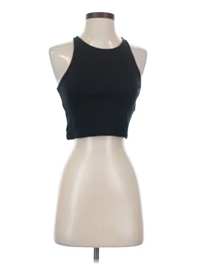 Pre-owned Madewell Tank Top Black Halter Neckline Tops