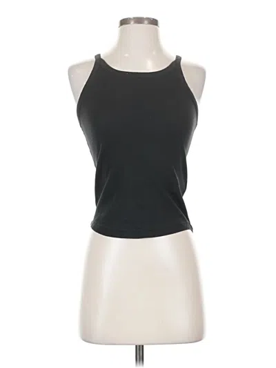 Pre-owned Madewell Tank Top Black Halter Neckline Tops