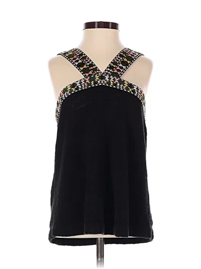 Pre-owned Madewell Tank Top Black Halter Neckline Tops