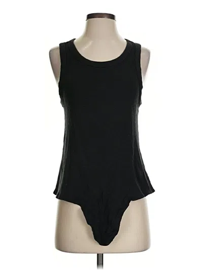 Pre-owned Madewell Tank Top Black Halter Neckline Tops