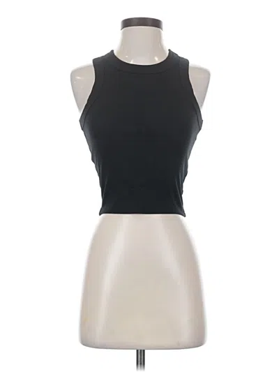 Pre-owned Madewell Tank Top Black Halter Neckline Tops