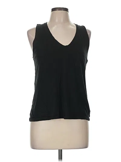 Pre-owned Madewell Tank Top Black Plunge Neckline Tops
