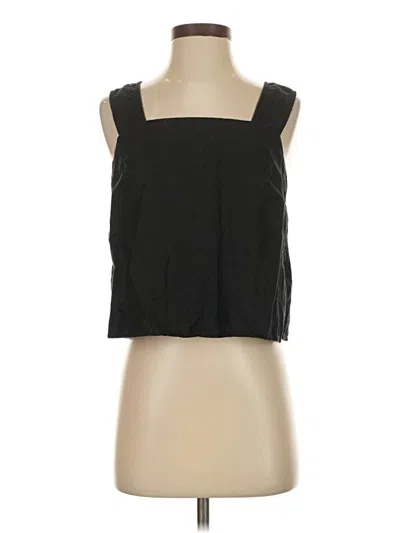 Pre-owned Madewell Tank Top Black Square Neckline Tops