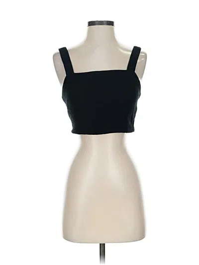 Pre-owned Madewell Tank Top Black Strapless Neckline Tops
