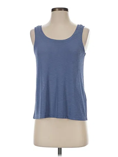 Pre-owned Madewell Tank Top Blue Halter Neckline Tops